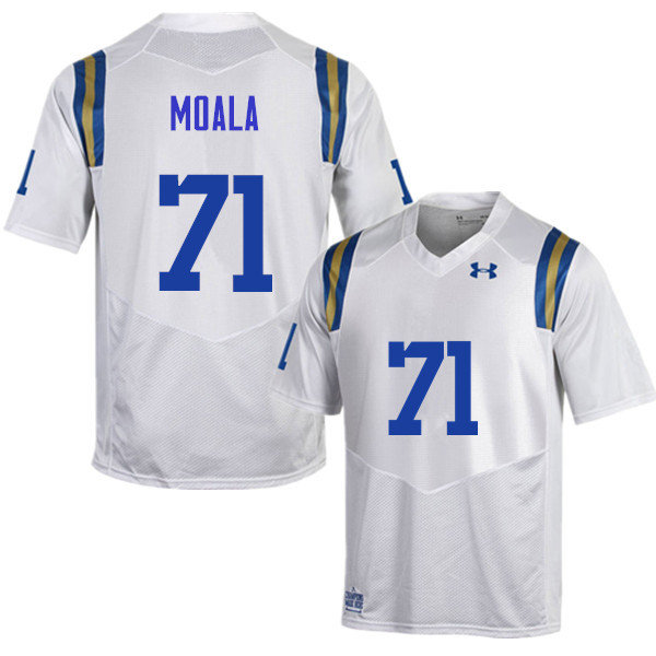 Men #71 Poasi Moala UCLA Bruins Under Armour College Football Jerseys Sale-White
